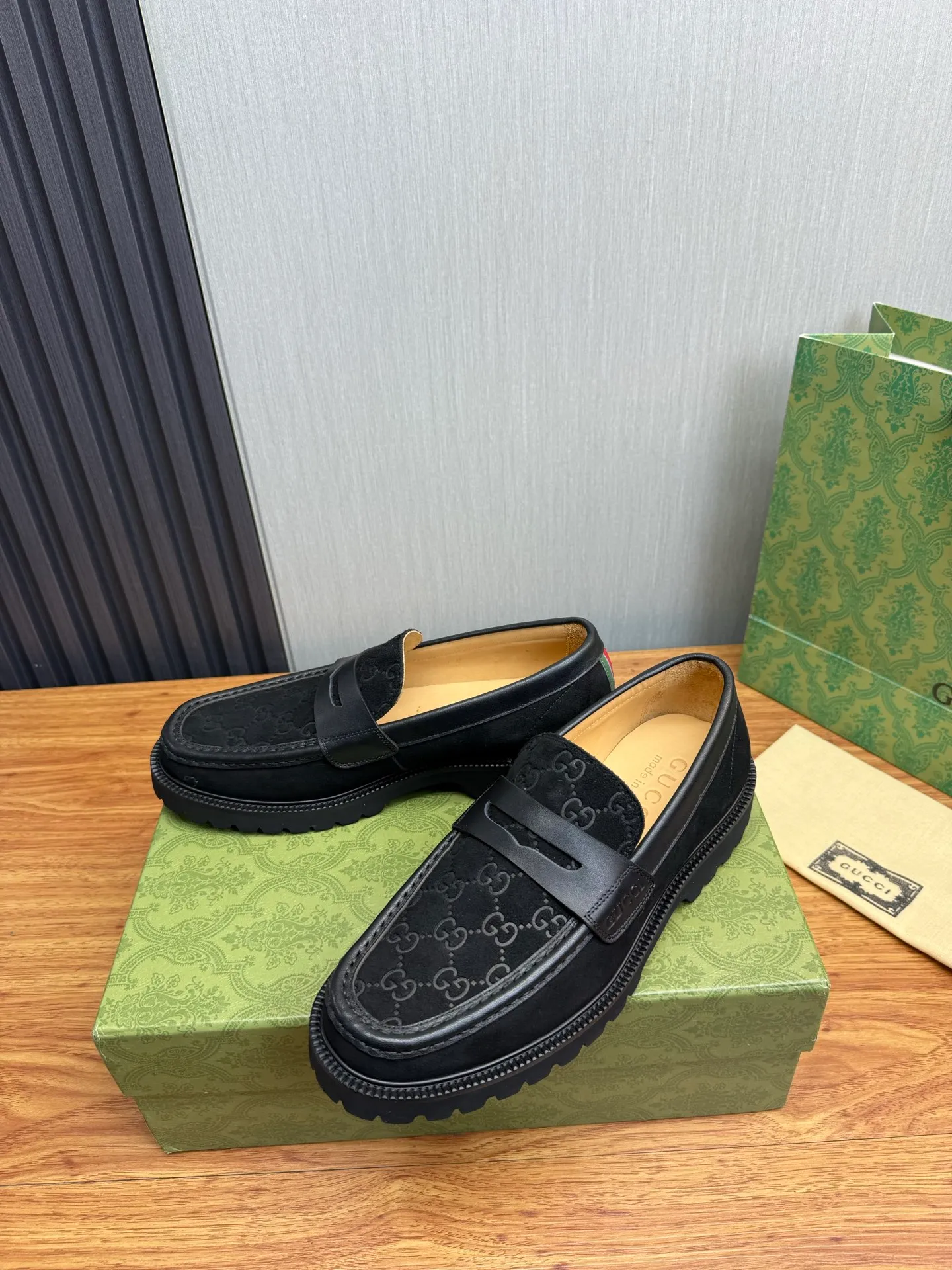 Factory price 580💰 GUCCI. Gucci men's business casual leather shoes, luxurious and noble👞All imported original brand leather materials, just to create a more comfortable wearing experience, upper: original cowhide. Frosted cowhide➕Imported full cowhide, original outsole✔️16-45 (45 non-refundable)